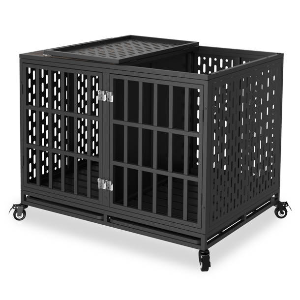 Tucker Murphy Pet™ Connice 42 Inch Heavy Duty Dog Crate for Medium to